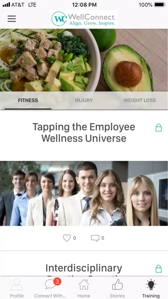 Capturas de pantalla de WellConnectApp