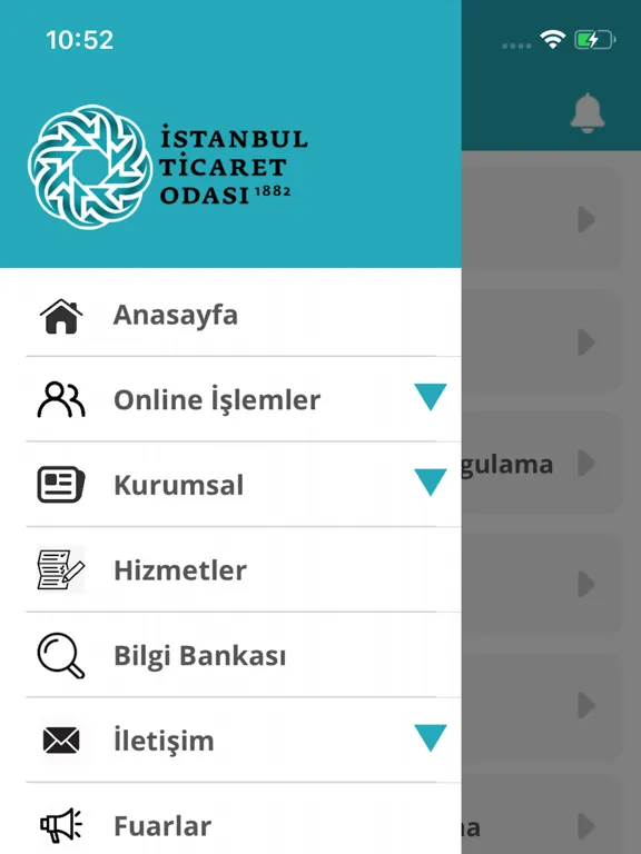 Captures d'écran de İTO iPad 