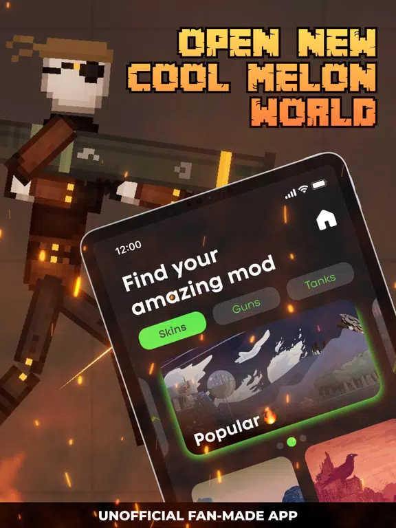 Ảnh chụp màn hình của Mod Pack for Melon Playground iPad 
