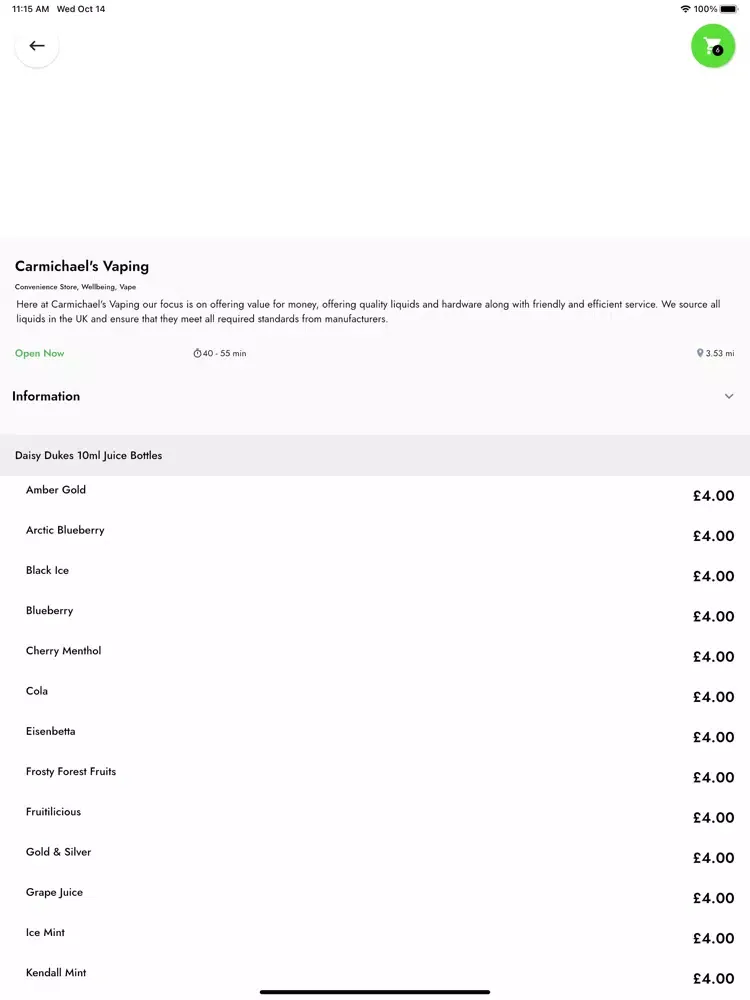 Zrzuty ekranu Grab Now iPad 