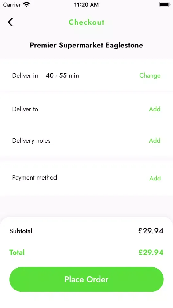Zrzuty ekranu Grab Now