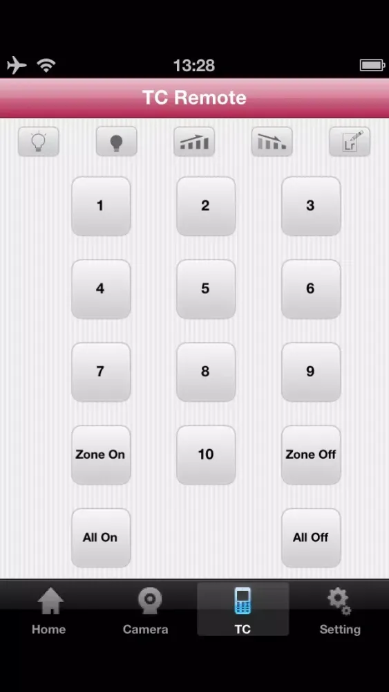 Tangkapan layar Skylink HomeControl