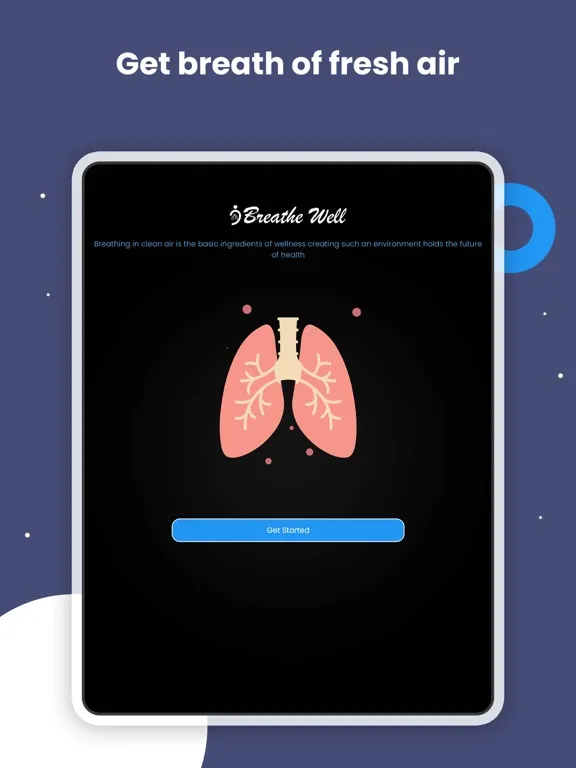 Ảnh chụp màn hình của Breathe-Well iPad 