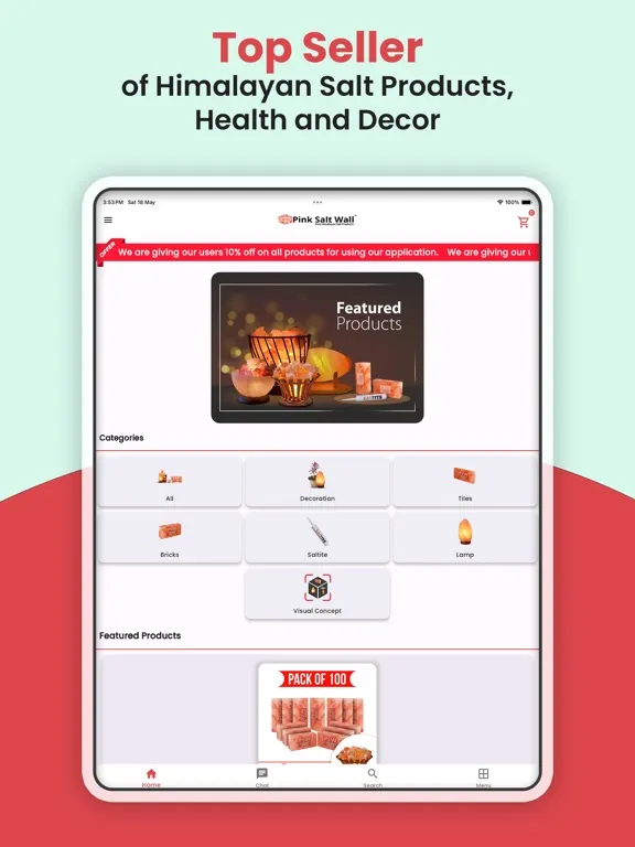 Pink Salt Wall iPad  স্ক্রিনশট