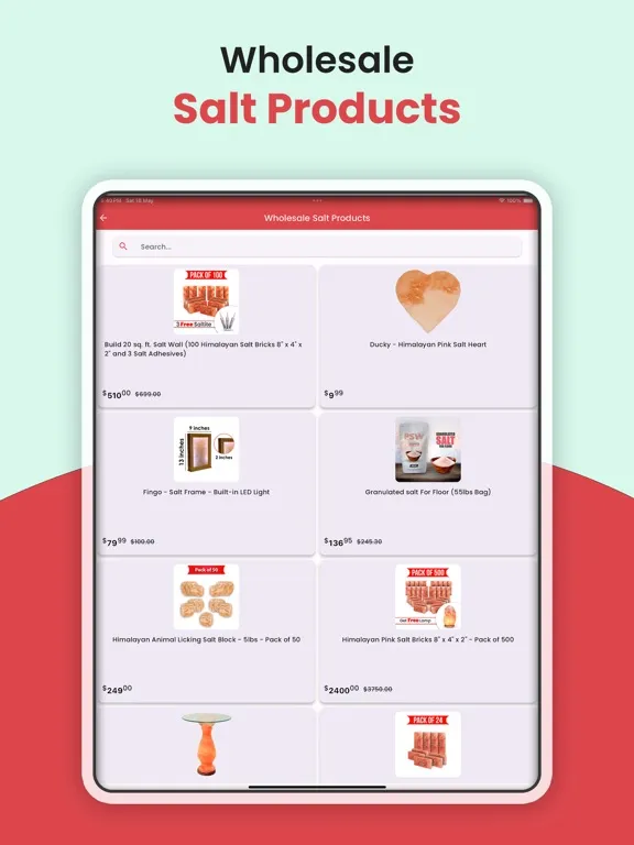 Pink Salt Wall iPad  স্ক্রিনশট