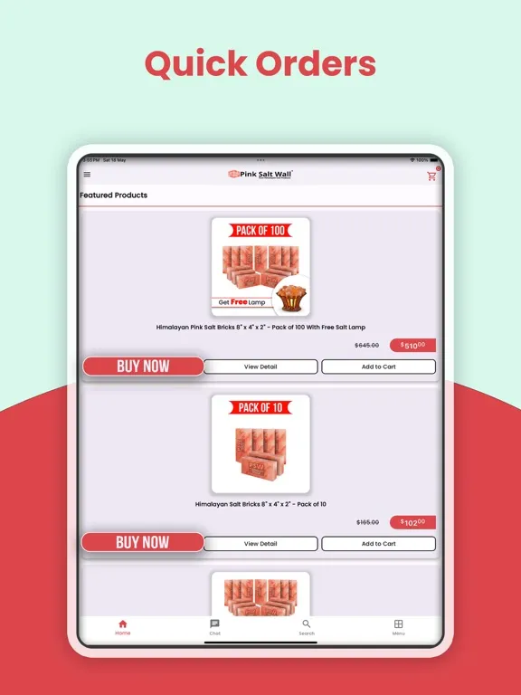 Pink Salt Wall iPad  স্ক্রিনশট