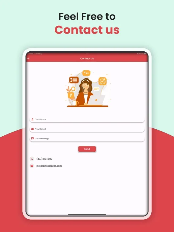 Pink Salt Wall iPad  স্ক্রিনশট