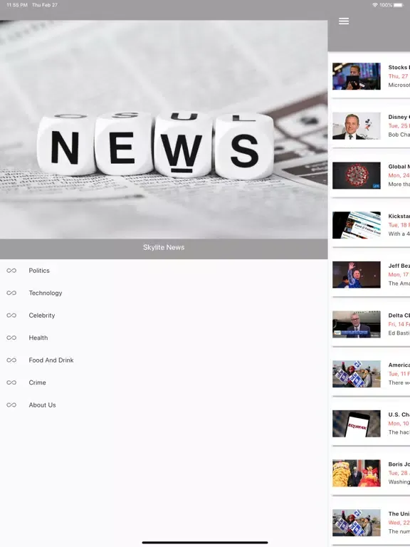 Skylite News iPad  স্ক্রিনশট