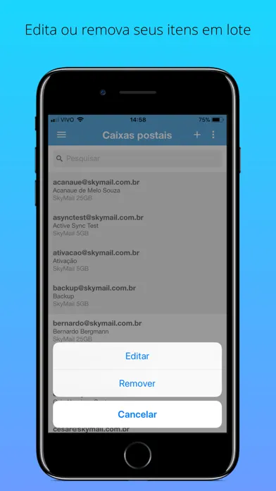 Zrzuty ekranu Skymail Admin