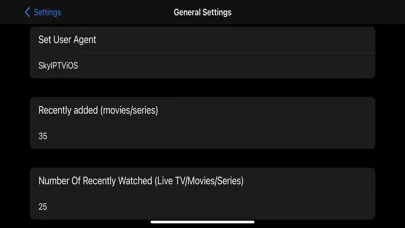 Captures d'écran de Sky IPTV Player