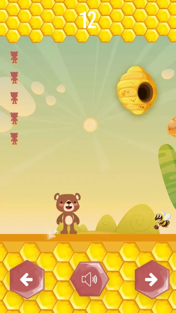 Capturas de tela do The Dodging Bear: arcade game