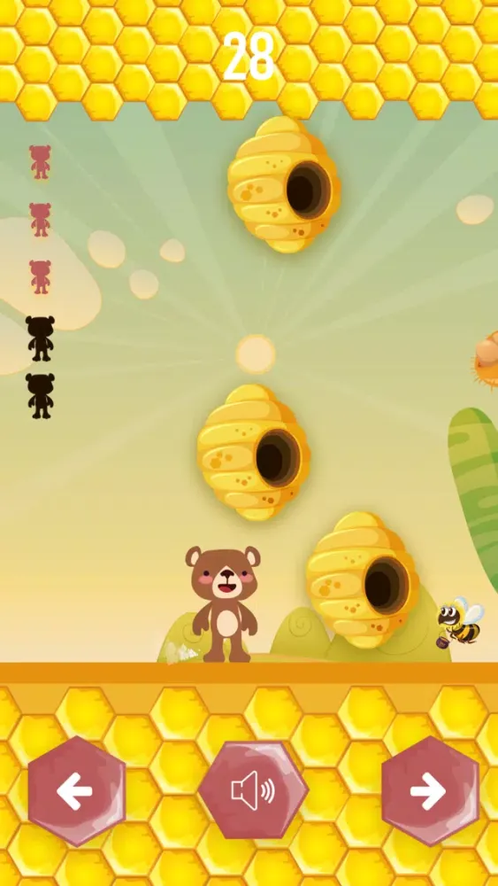 Capturas de tela do The Dodging Bear: arcade game