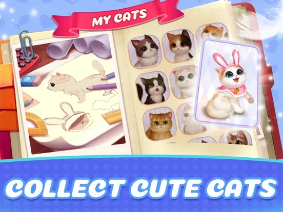 Tangkapan skrin Kitten Match iPad 