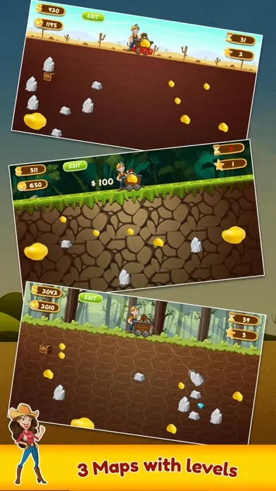 Captures d'écran de Gold Miner: Classic Game