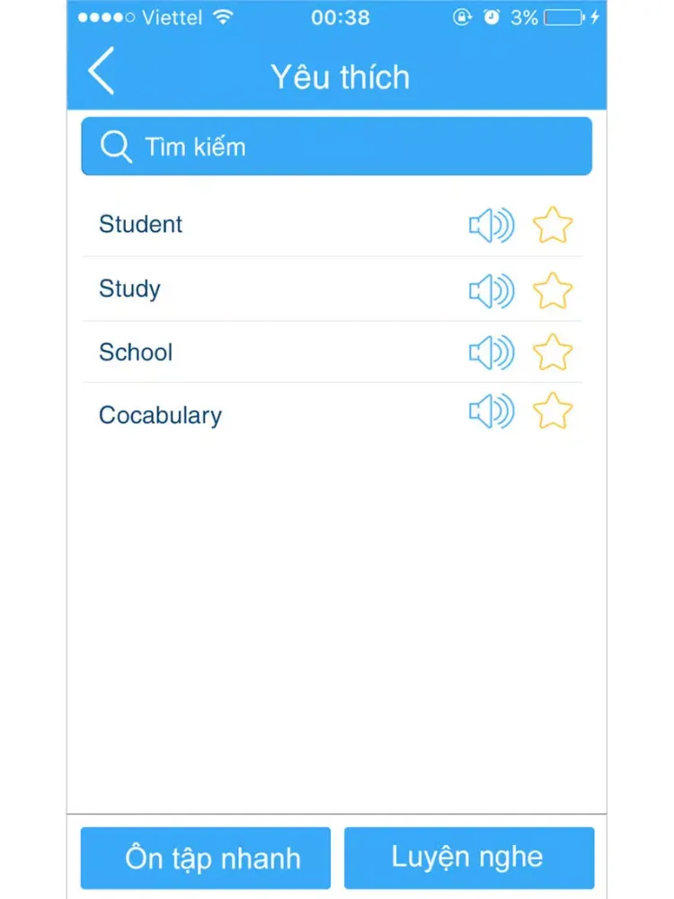 Tangkapan skrin Từ điển Anh - Việt - Anh iPad 