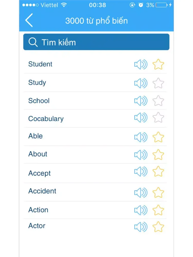 Tangkapan skrin Từ điển Anh - Việt - Anh iPad 