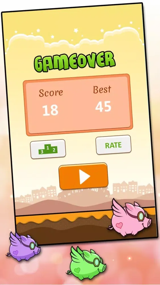 Tangkapan layar Flappy Pig 2016