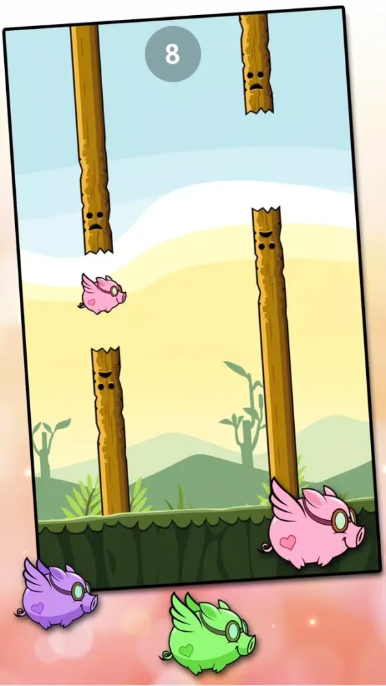 Tangkapan layar Flappy Pig 2016
