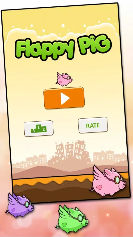 Tangkapan layar Flappy Pig 2016