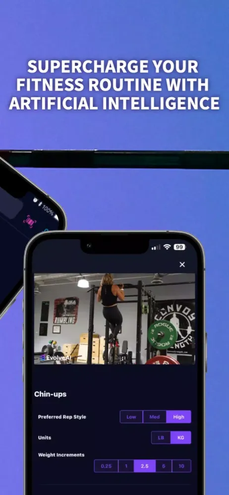 Captures d'écran de Evolve AI: Workout Coach