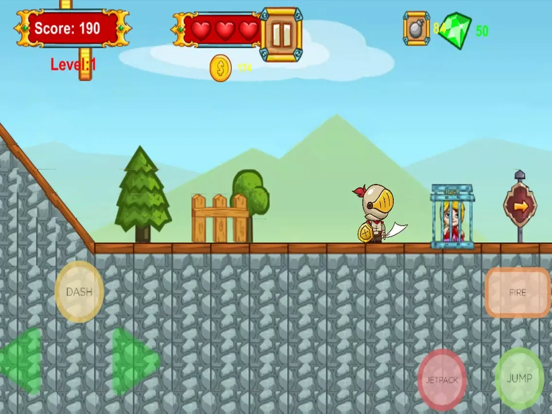Zrzuty ekranu Super Knight Save Princess iPad 