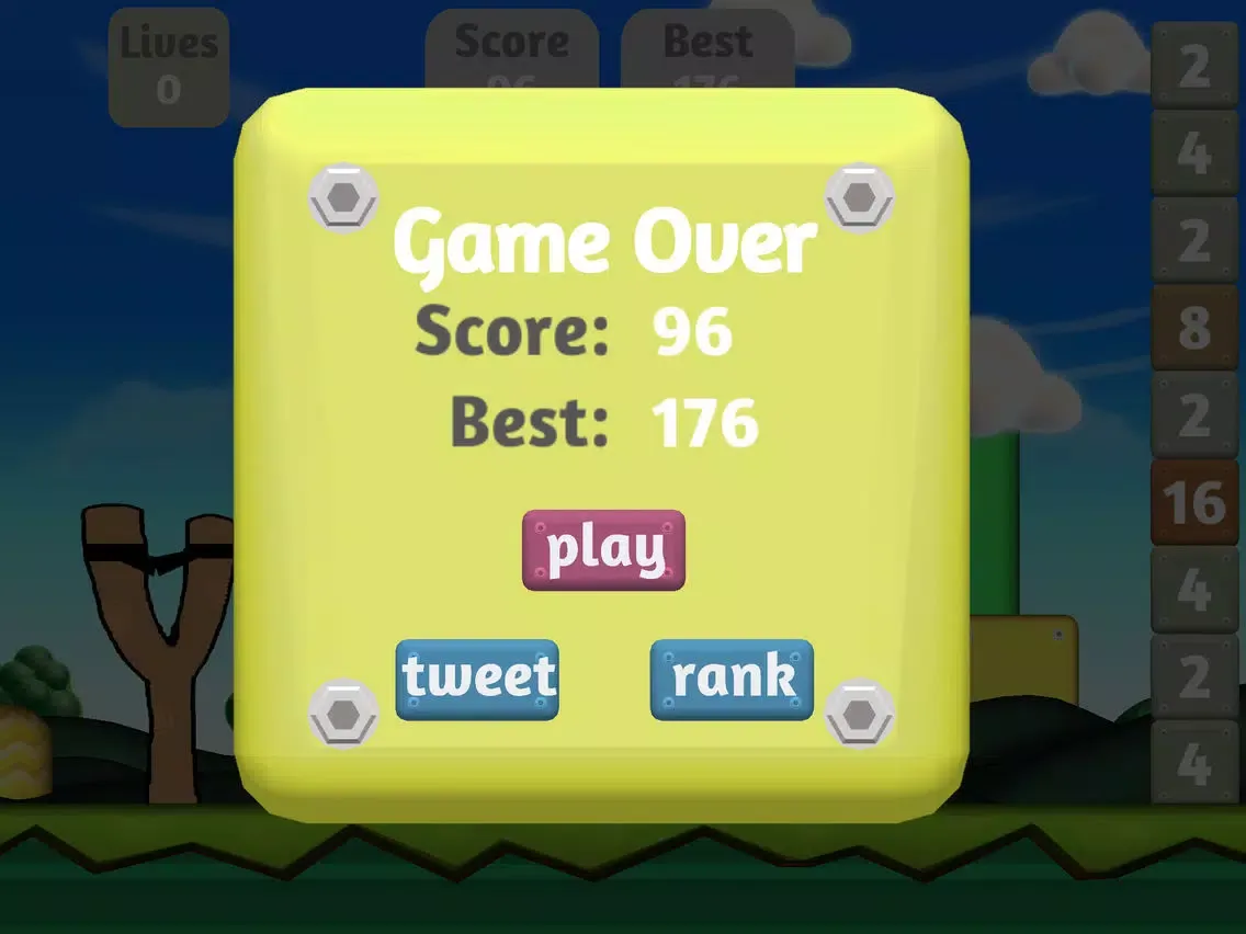 Tangkapan layar Angry 2048 iPad 