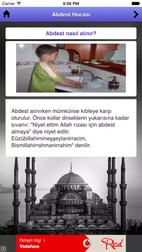 Tangkapan skrin Abdest Hocası
