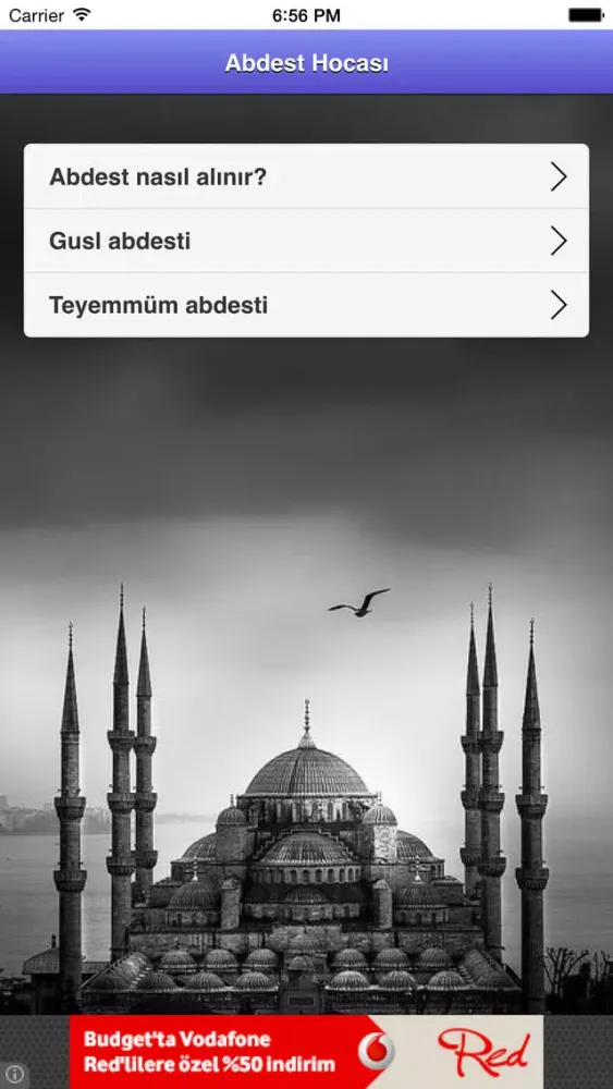 Tangkapan skrin Abdest Hocası