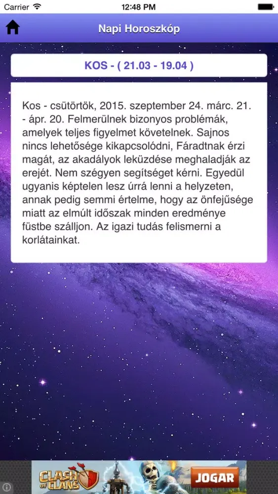 Napi Horoszkóp Screenshots