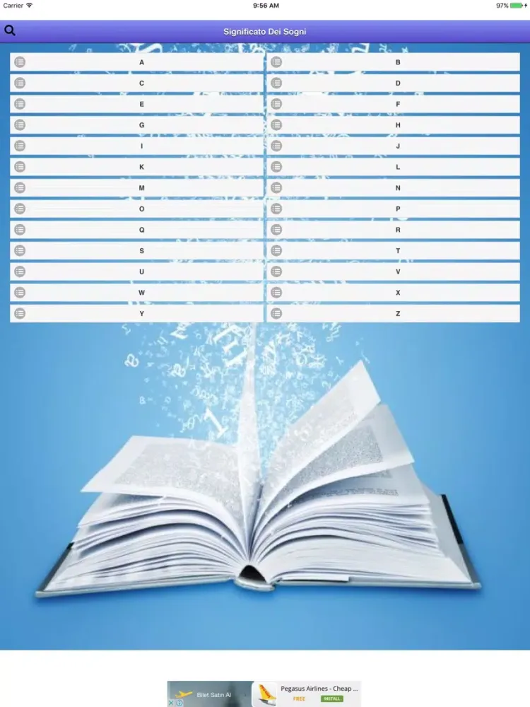 Tangkapan layar Significato Dei Sogni iPad 