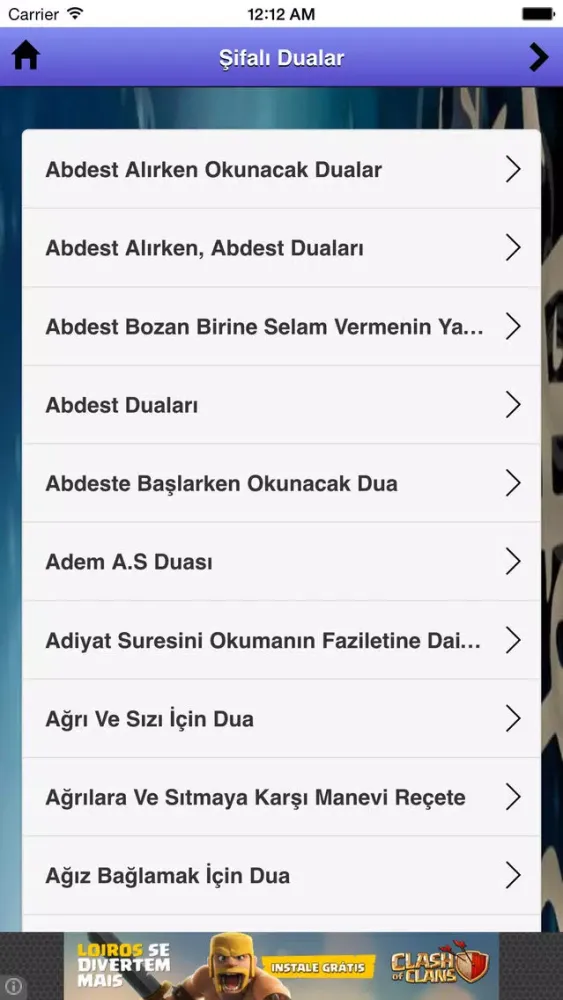 Screenshot di Şifalı Dualar