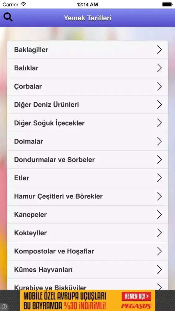 Screenshot di Yemek Tarifleri - Resimli