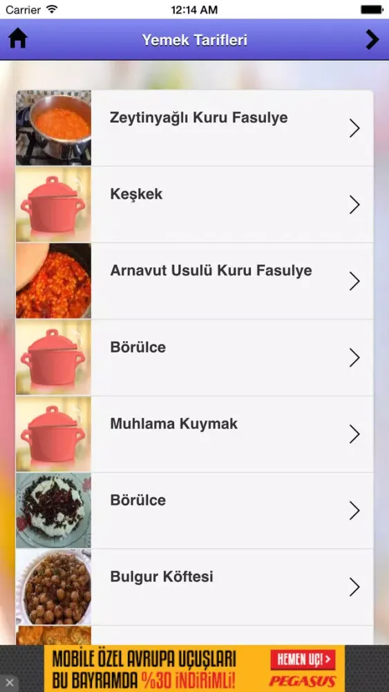 Screenshot di Yemek Tarifleri - Resimli