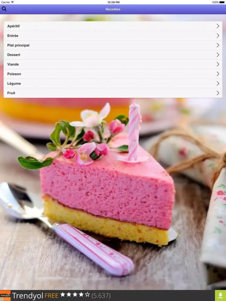 Recettes de Cuisine iPad  স্ক্রিনশট