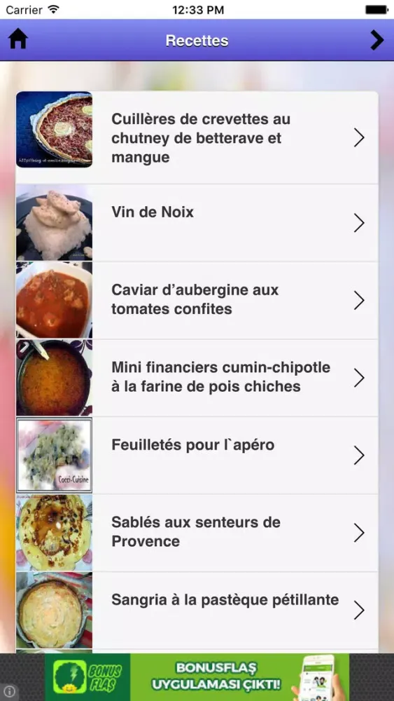 Recettes de Cuisine স্ক্রিনশট