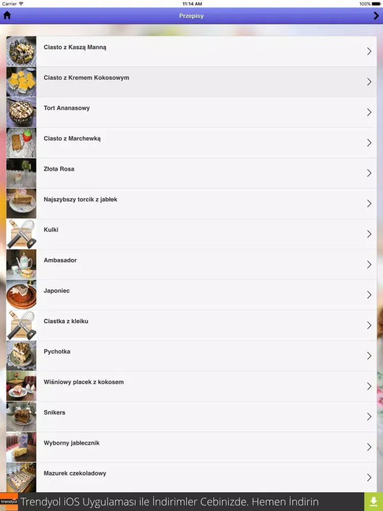 Captures d'écran de Kuchnia Polska iPad 