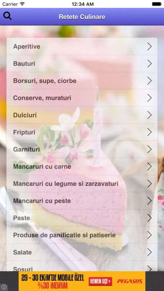 Ảnh chụp màn hình của Retete Culinare