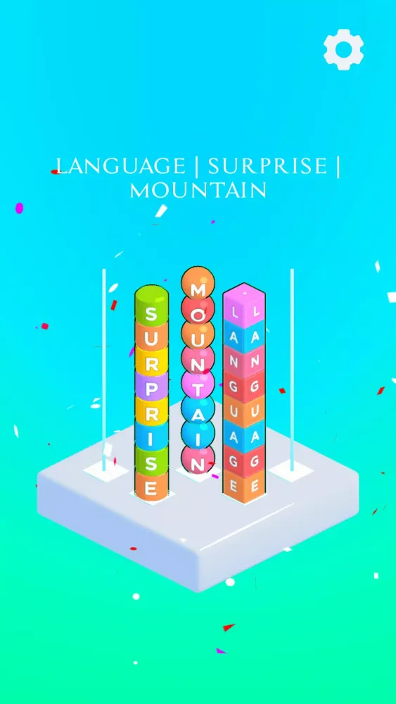 Capturas de tela do LetterSortPuzzle