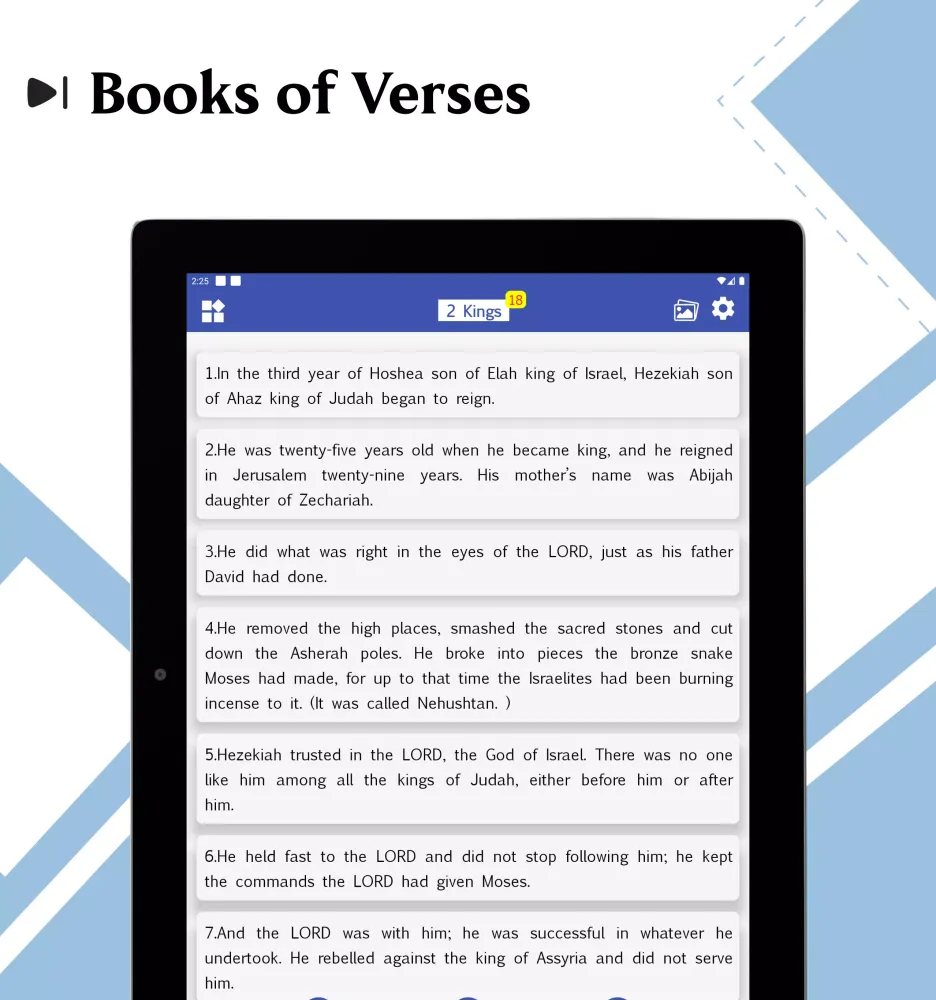Capturas de tela do Good News Bible