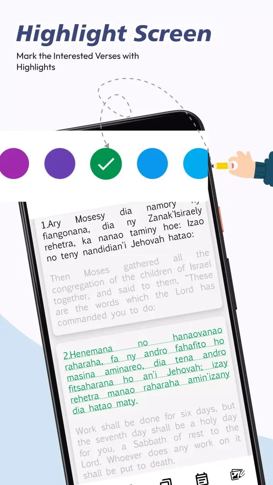 Screenshot di Malagasy English Bible