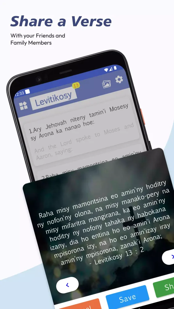 Screenshot di Malagasy English Bible