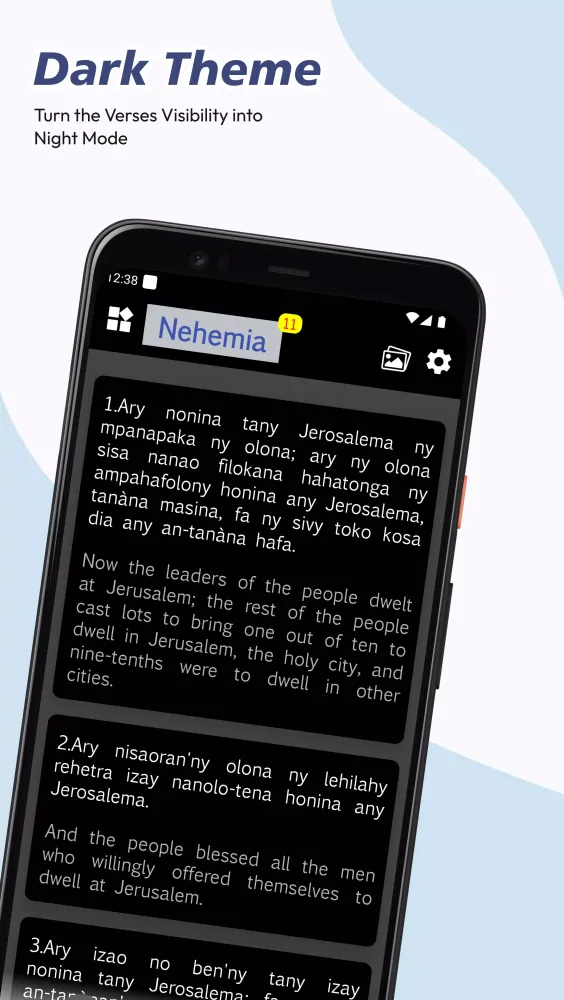 Screenshot di Malagasy English Bible