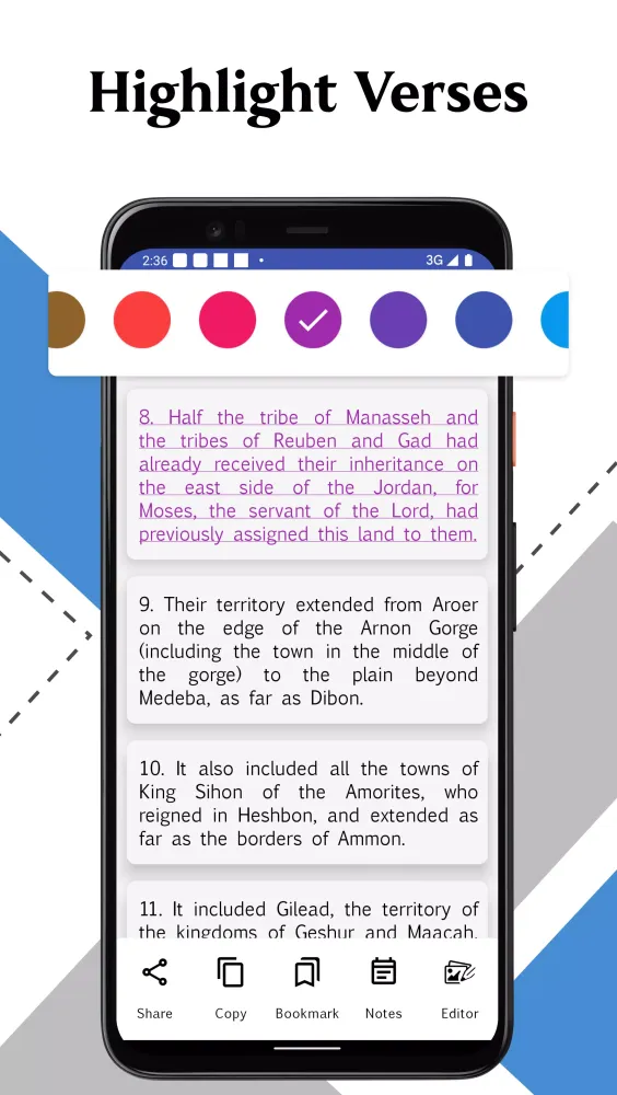 Capturas de pantalla de NEB Bible