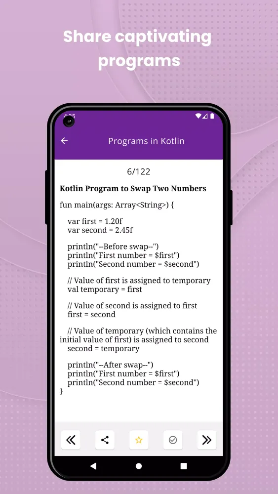 Screenshot di Kotlin Programming