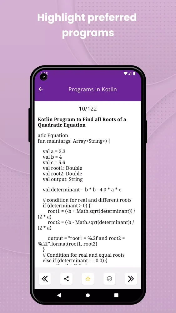 Screenshot di Kotlin Programming