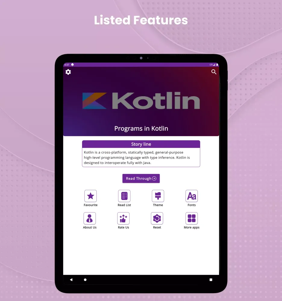 Screenshot di Kotlin Programming
