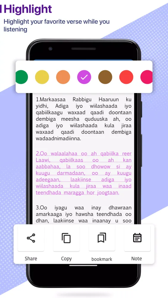 Somali Holy Bible Screenshots