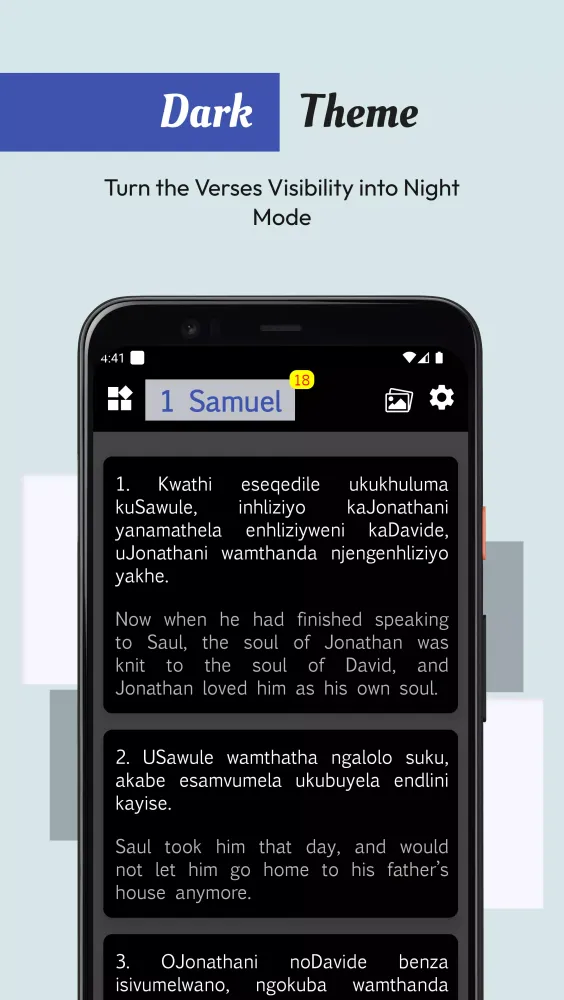 Ảnh chụp màn hình của Zulu English Bible