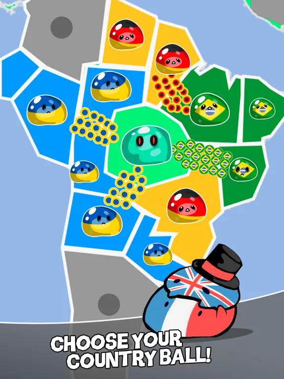 Ảnh chụp màn hình của Countryball & Slime: Wartime iPad 