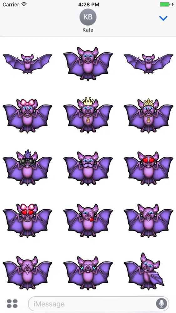 Bobby Bat Stickers स्क्रीनशॉट